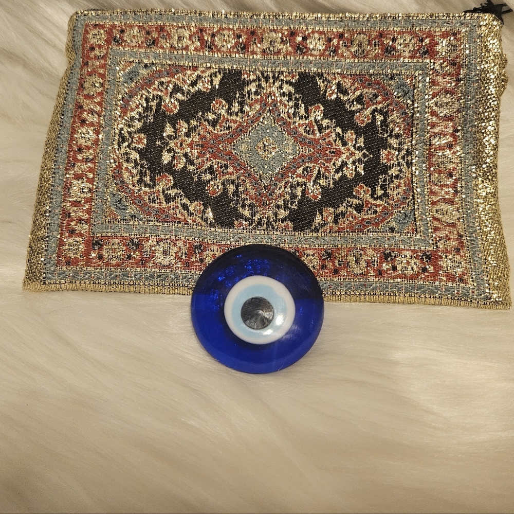 Handmade 'Eye' Magnet/Pouch From Turkey NWOT's